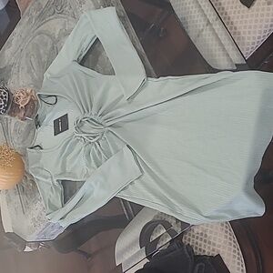 Forever 21 NEW LONG SLEEVE RIBBED DRESS S